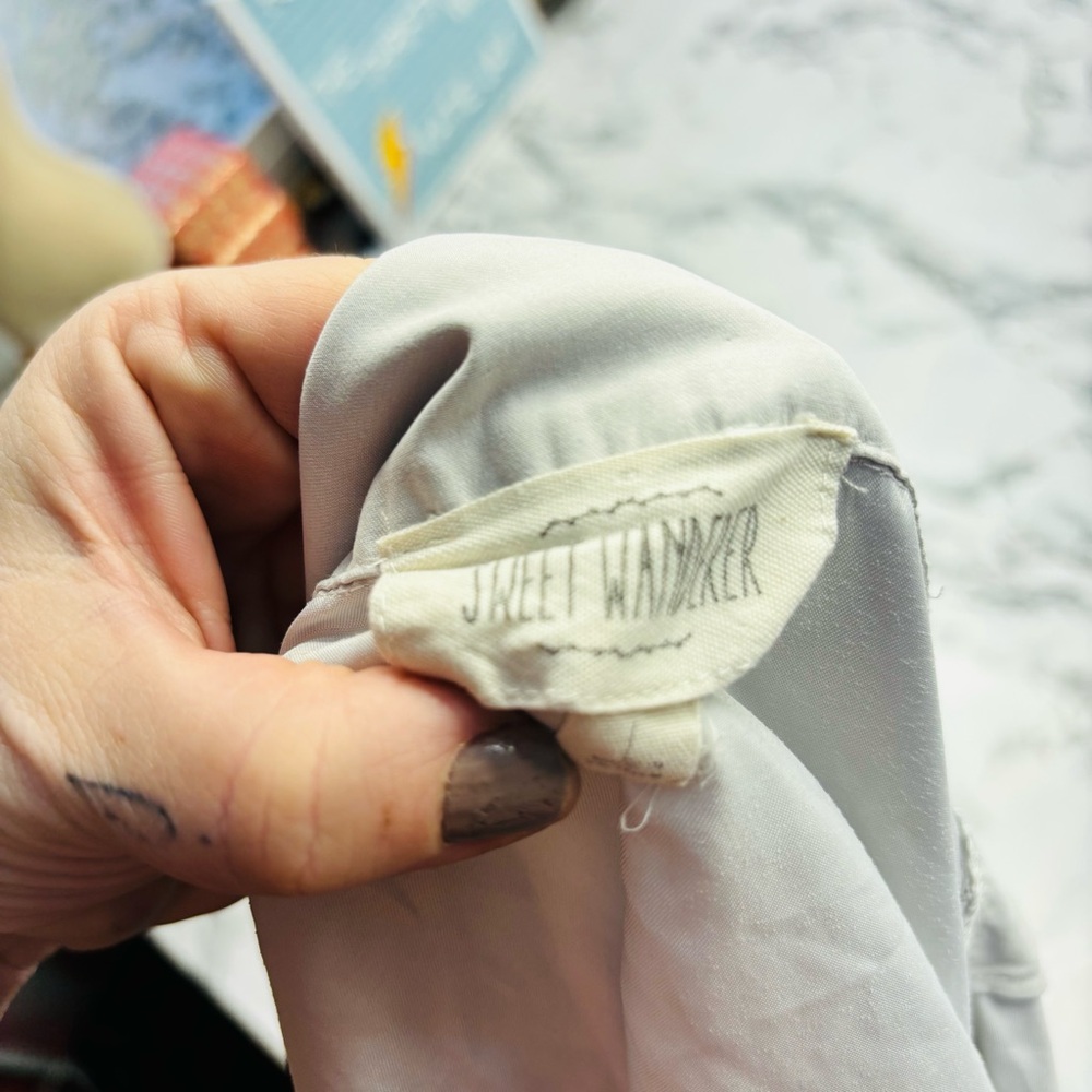 Sweet Wanderer White and Tan Utility Jacket Size Large - Picture 7 of 10